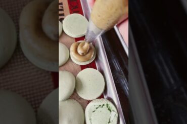 Pistachio French Macarons Recipe #frenchmacarons #macaron #macaronrecipe #pistachio #dessert #shorts