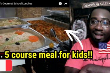 American Guy Reacts to France's Gourmet School Lunches