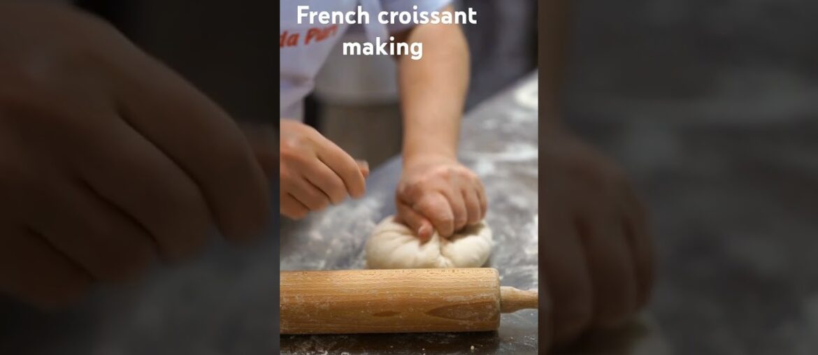 French croissant making #food #foodlover #streetfood French croissant making #food #foodlover #streetfood