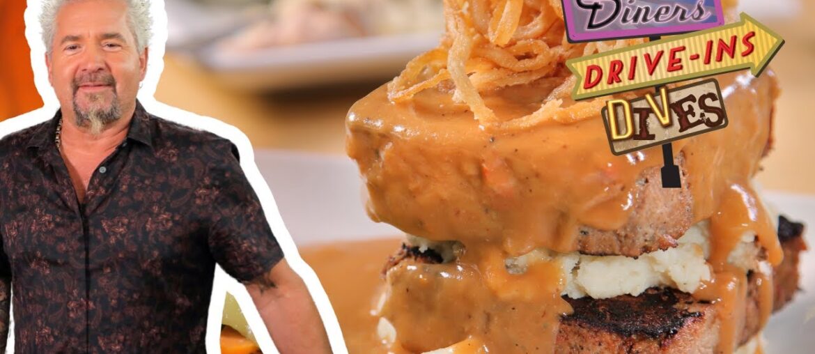 Guy Fieri Returns for MASSIVE Mile-High Meatloaf in NJ | Diners, Drive-Ins and Dives | Food Network