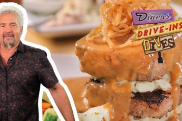 Guy Fieri Returns for MASSIVE Mile-High Meatloaf in NJ | Diners, Drive-Ins and Dives | Food Network