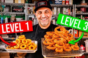 3 Levels of Onion Rings: Basic to Ultimate | Must-Try Recipe Video