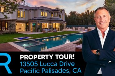 VIDEO TOUR - 13505 Lucca Drive, Pacific Palisades, Upper Riviera - $210,000/mo