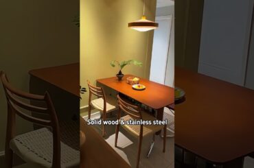 JASIWAY Small sized French vintage solid wood rectangular dining table for a cozy home #shorts