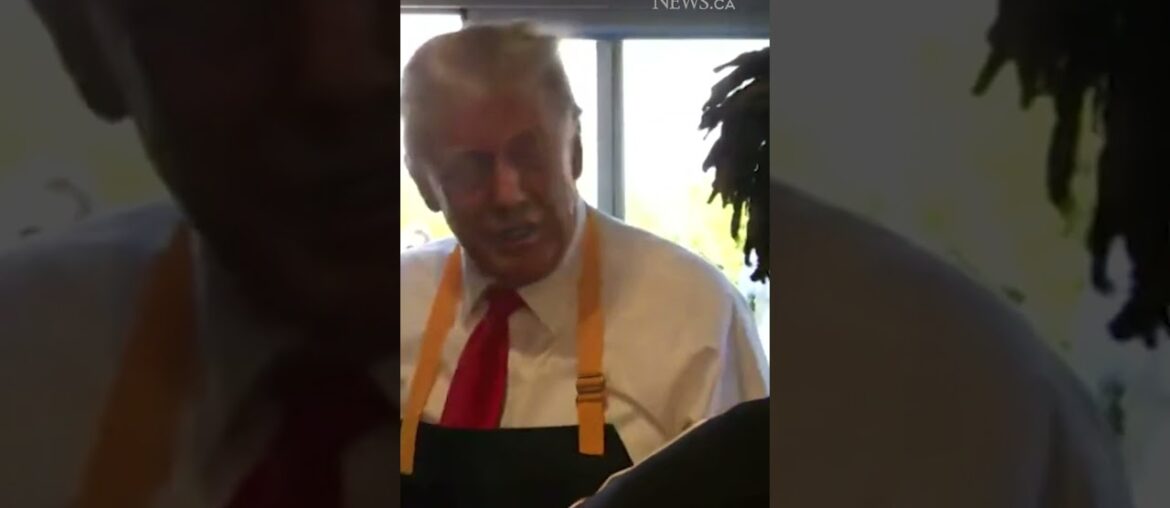 Donald Trump cooks French fries, serves customers at Pennsylvania McDonalds Donald Trump cooks French fries, serves customers at Pennsylvania McDonalds