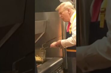 Trump Makes Fries at McDonald's in Campaign Stop