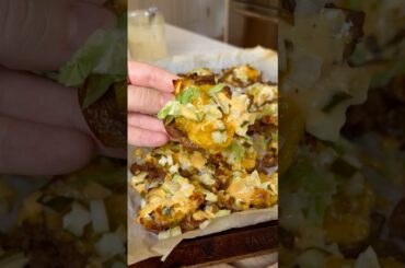 Big Mac Smashed Potatoes (full recipe on my blog!)