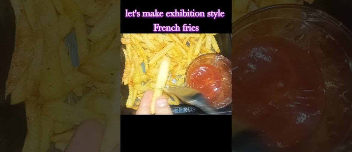 Crispy exhibition style French fries | homemade crispy French fries | #French fries recipe