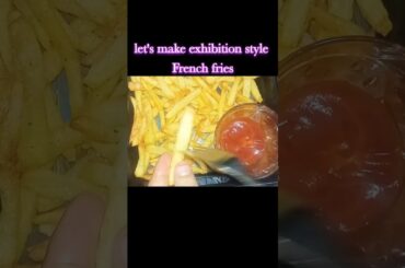 Crispy exhibition style French fries | homemade crispy French fries | #French fries recipe