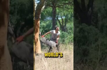 How WINE CORKS Are Made!? #shorts