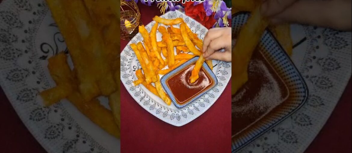 FRENCH FRIES RECIPE | HOMEMADE FRIES RECIPE | POTATO RECIPE | SNACKS RECIPE EASY AT HOME #shorts