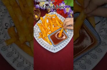 FRENCH FRIES RECIPE | HOMEMADE FRIES RECIPE | POTATO RECIPE | SNACKS RECIPE EASY AT HOME #shorts