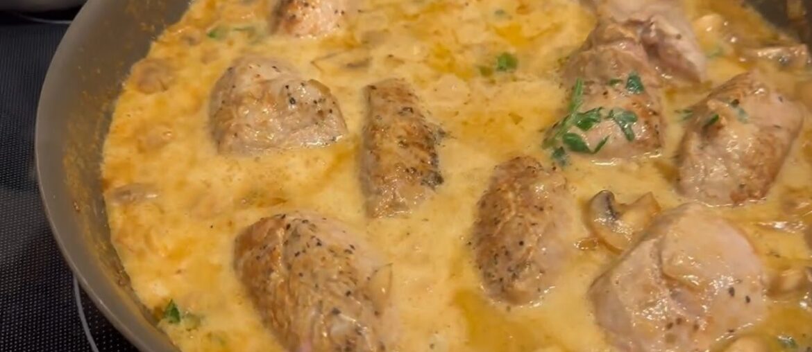Too Good to be True Creamy French Pork Tenderloin!