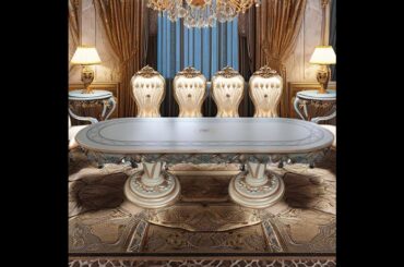 Elegance in Every Meal: The French-Style Oval Dining Table for Grand Gatherings