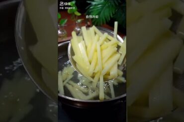 KFC STYLE french fries recipe #freefireshorts #fries #frenchfries