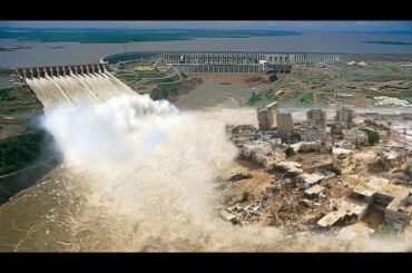 France mega dam release water, triggering river overflow! Massive flooding in Loire Region
