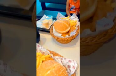 This time for fast food #burgers #fries #coke #coldrink #shorts #outing #dining #sauce #frozenfries
