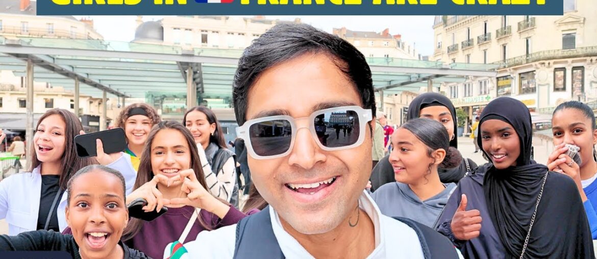 Girls In France Are Crazy | French Girls Group are Crazy Talk with Me | France Wonderful Moment