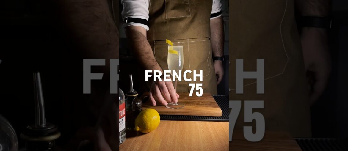 French 75 cocktail and the history behind it | #shorts #cocktail #drink #recipe