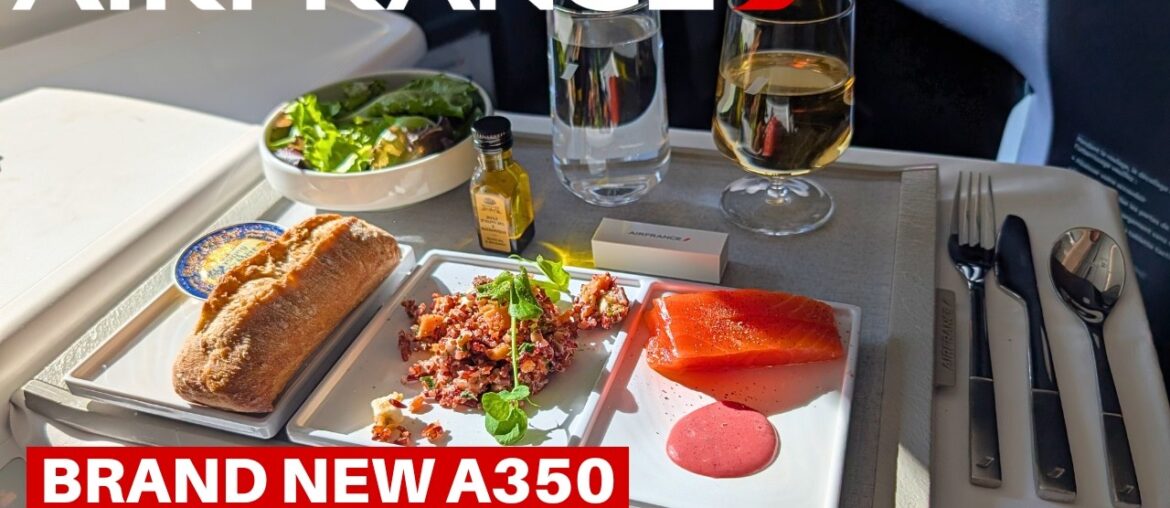 AIR FRANCE BRAND NEW AIRBUS A350 (Business Class) | Paris - Boston | Flight Review