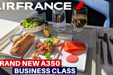 AIR FRANCE BRAND NEW AIRBUS A350 (Business Class) | Paris - Boston | Flight Review