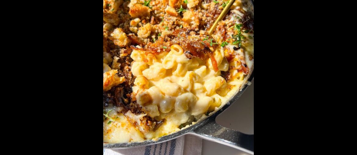 French Onion Soup Mac N Cheese  I  #holidayrecipes #sidedish