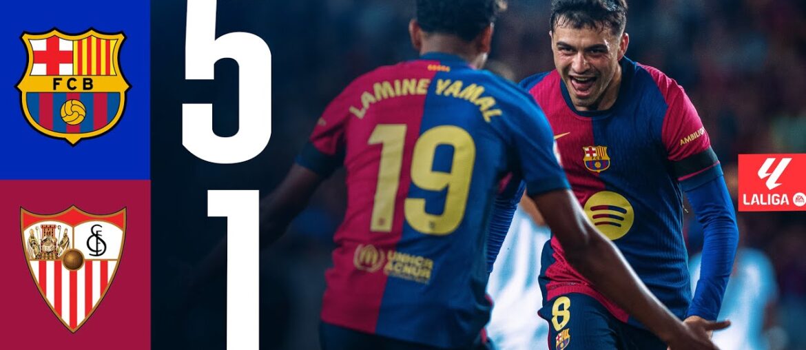 FC BARCELONA 5 vs 1 SEVILLA| LALIGA 2024/25 MD10 FC BARCELONA 5 vs 1 SEVILLA| LALIGA 2024/25 MD10