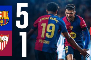 FC BARCELONA 5 vs 1 SEVILLA| LALIGA 2024/25 MD10