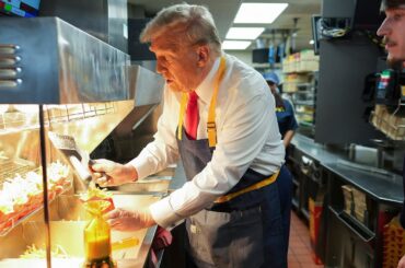 WATCH | Donald Trump cooks French fries, serves customers at Pennsylvania McDonalds