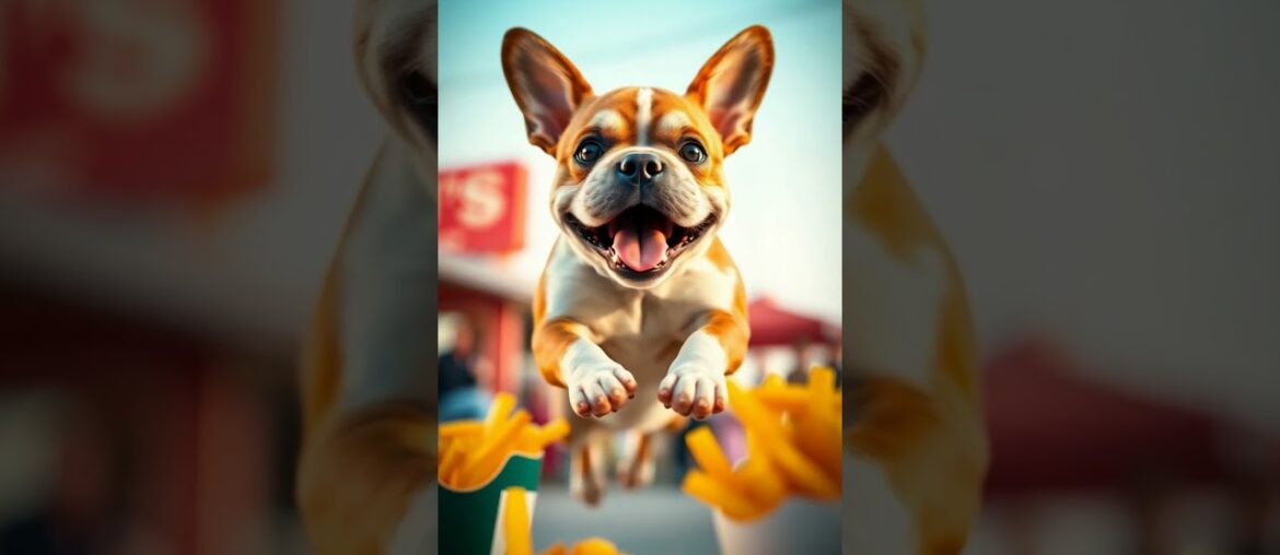 Frenchies French Fries - Bulldog crazy about French fries