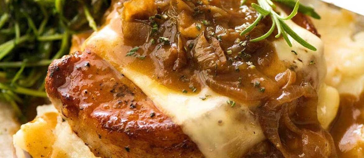 French Onion Smothered Pork Chops