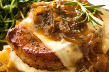 French Onion Smothered Pork Chops