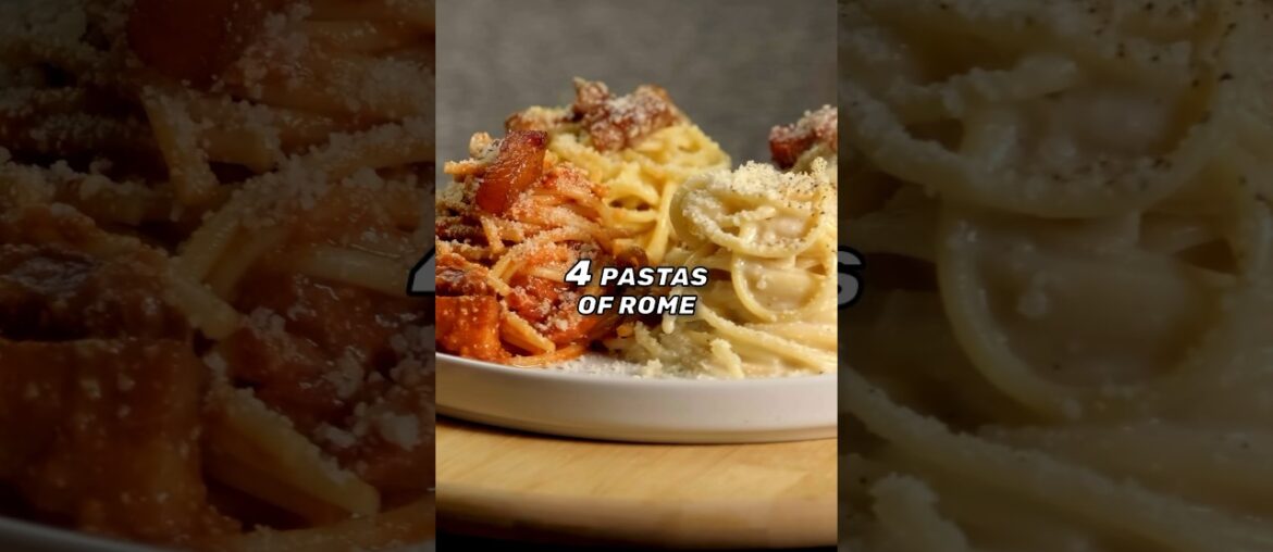 What are the 4 Roman Pastas? What are the 4 Roman Pastas?