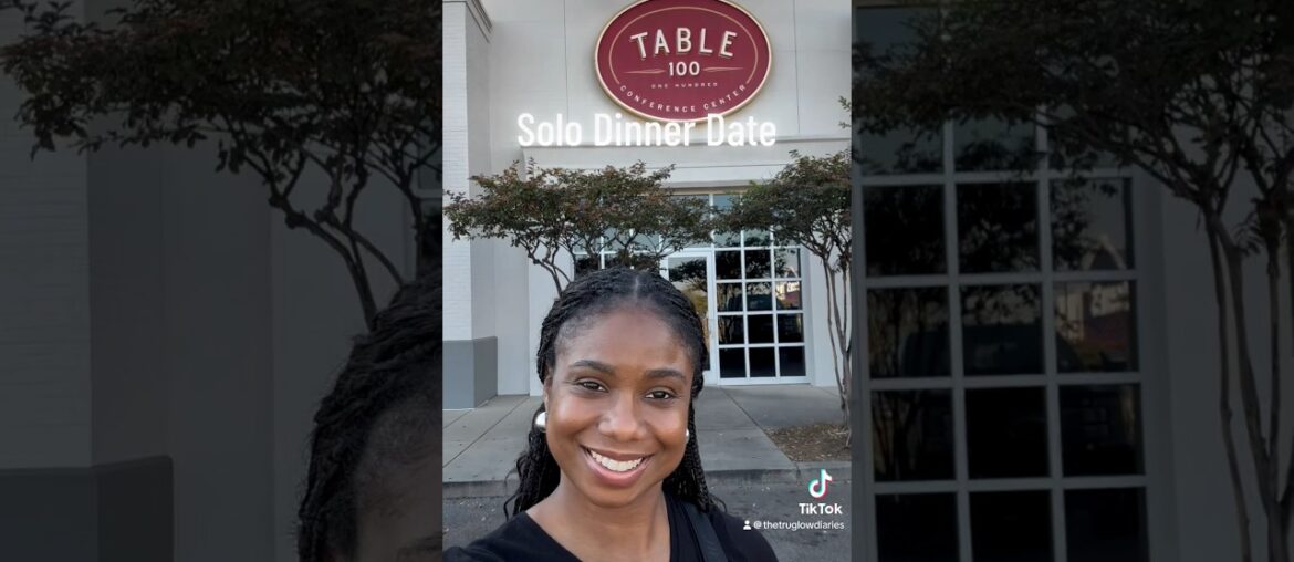 Solo Dinner Date at Table 100 in Jackson/Flowood, Mississippi.  Highly recommend!!!
