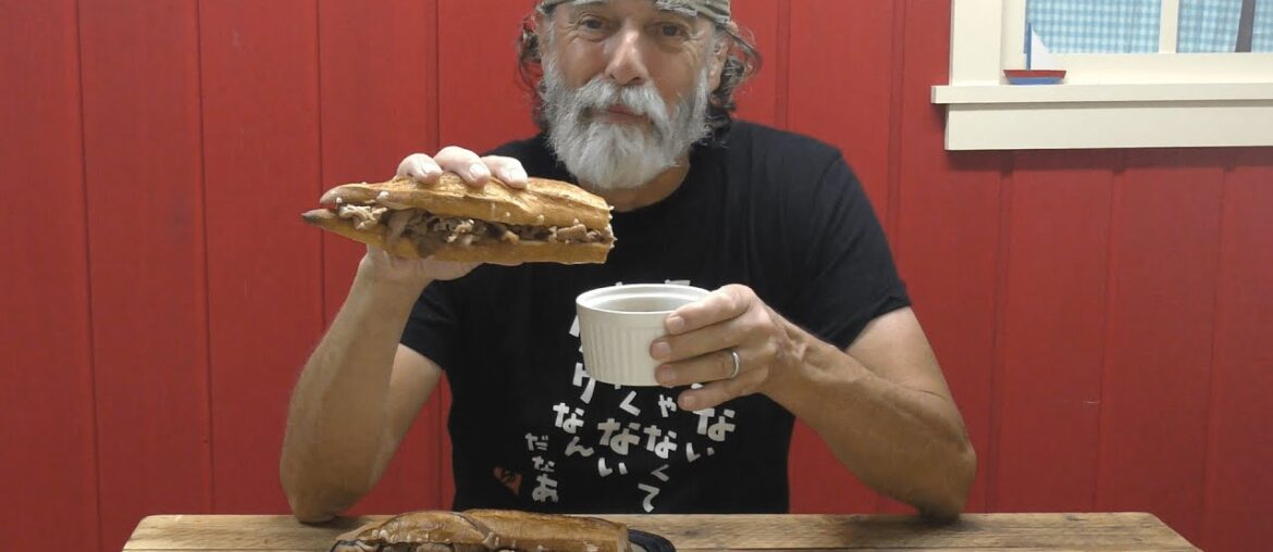 Pork and Gruyere French Dip Sandwiches