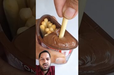 French fries with chocolate #satisfying #chocolate #food #sweet #icecream #notalking #asmreating