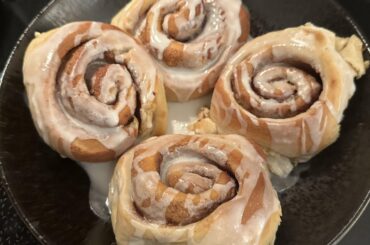 This was my first time making cinnamon rolls and stuffed pepper casserole