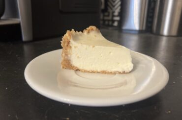 Homemade no-bake cheesecake