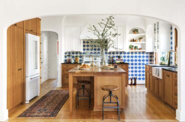 Renovated kitchen in an early 20th century Mission Revival style house at Los Angeles [6606x4379]