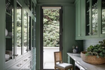 Butler's pantry opening to the outdoors, Medina, King County, Washington [1500x2000]