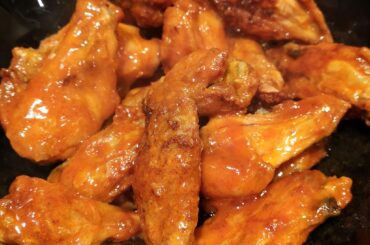 buffalo wings with a customised franks hot sauce