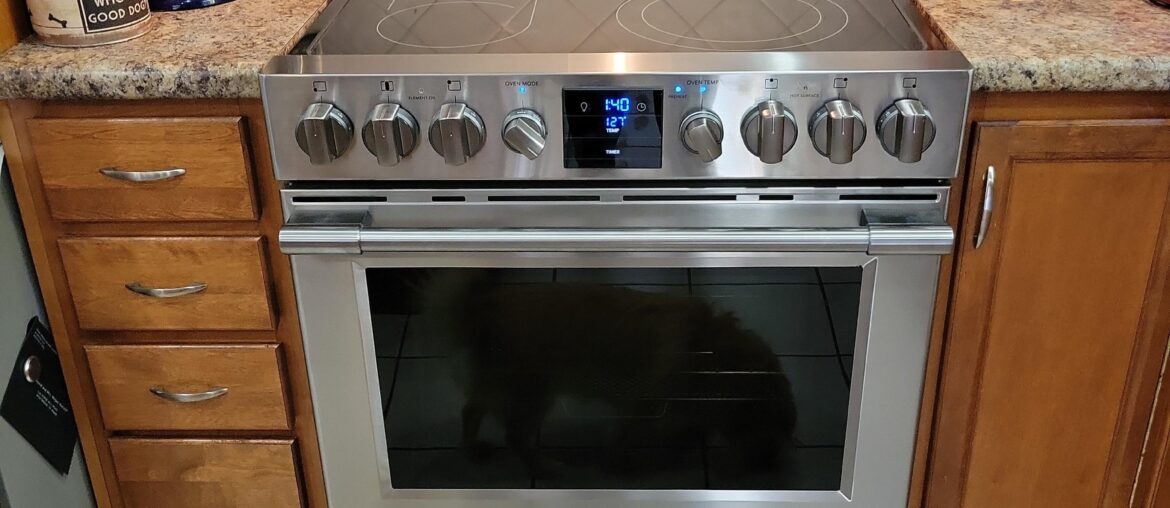 Got a new stove unit, but stupidly didn't check the tile behind the old unit. Any advice for a cover-up? I don't have the original tile.