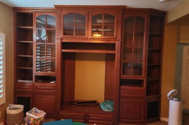 What to do with massive built in 90s entertainment center?