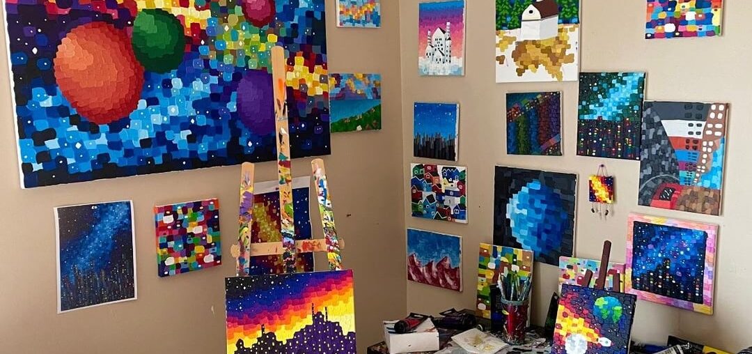 My studio throughout the years