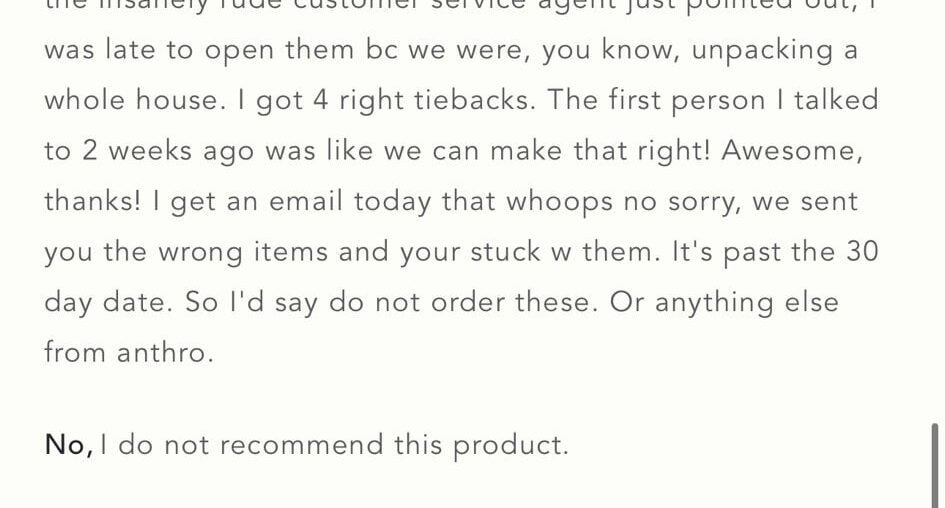 Anthropologie canard duck tiebacks