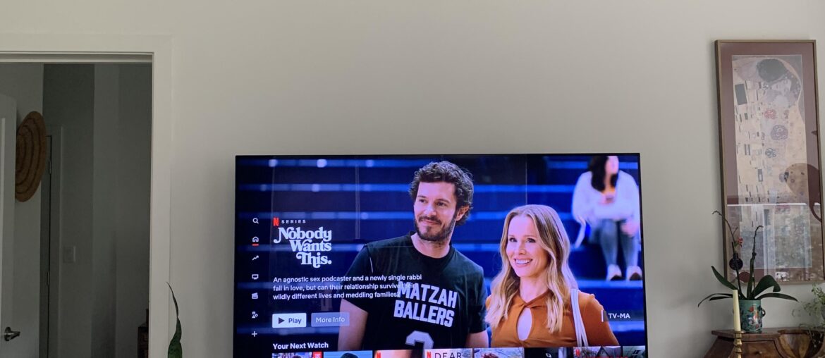 Should I add something above the TV? Or just leave it?