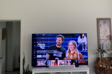 Should I add something above the TV? Or just leave it?