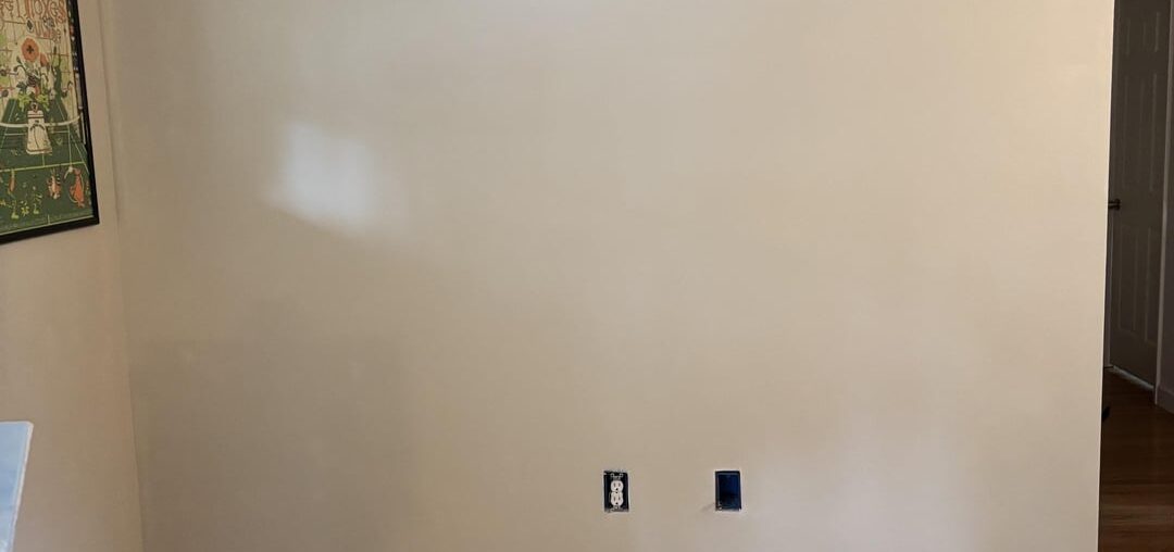 Blank living room wall