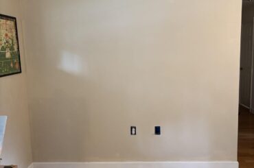 Blank living room wall
