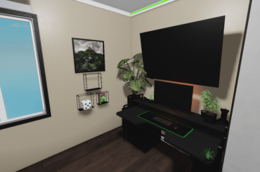 How should I place these black shelf things?